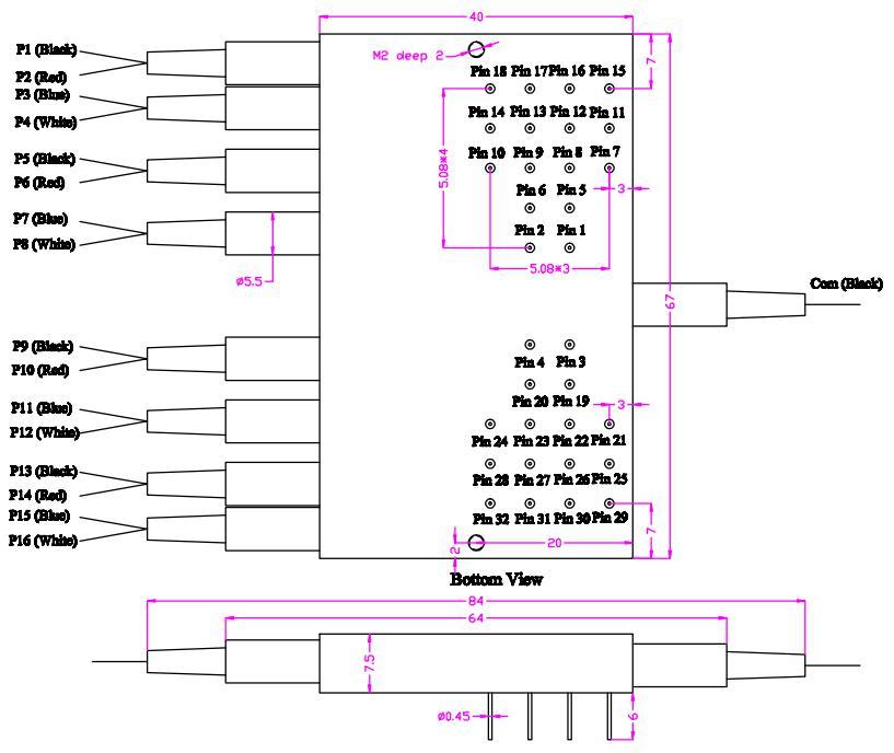 M1x16 Magnet Fiber Optical Switch