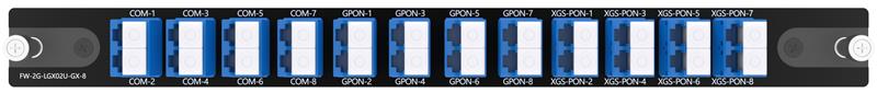 8X2CH WDM GPON and XGS-PON LC/UPC Plug-in LGX Box 8X2CH WDM GPON and XGS-PON LC/UPC Plug-in LGX Box