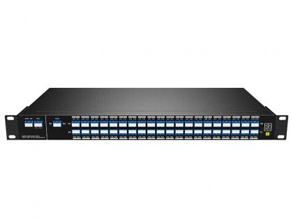 40CH 80Waves DWDM MUX DEMUX With INTL port Single FIBER