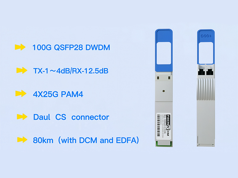 100G DWDM QSFP28トランシーバー